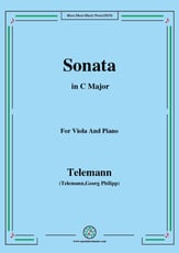 Sonata,for Viola and Piano P.O.D cover